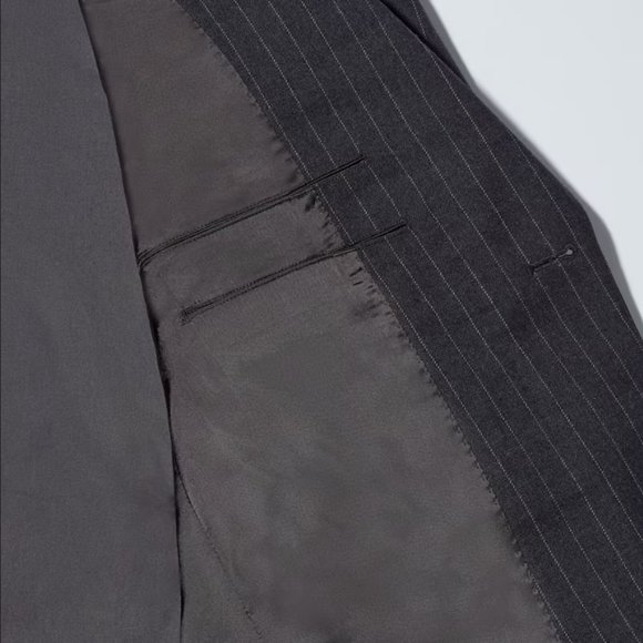 Uniqlo +J Wool Blend Tailored Jacket Dark Navy Size M - Picture 14 of 15